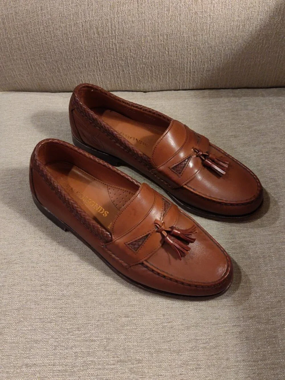 Allen Edmonds Maxfield Port Washington Leather Tassel Loafer SIZE 10E